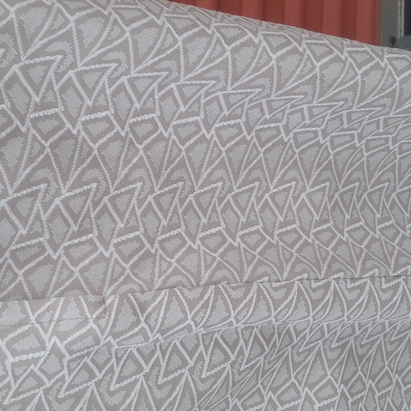 Vintage 80s party cocktail Sundress dress Tan white M L - Picture 7 of 8